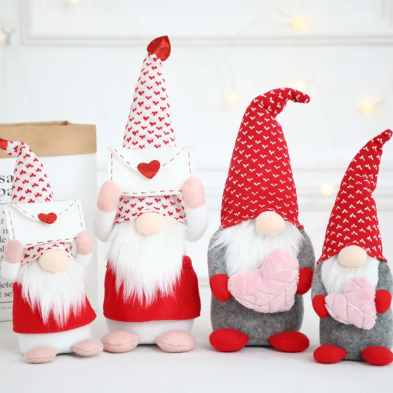 

Faceless Gnome Heart Doll Valentines Day Gift for Girlfriend Wedding Party Favors Bridesmaid Gift Mothers Day Gift New Year 2023