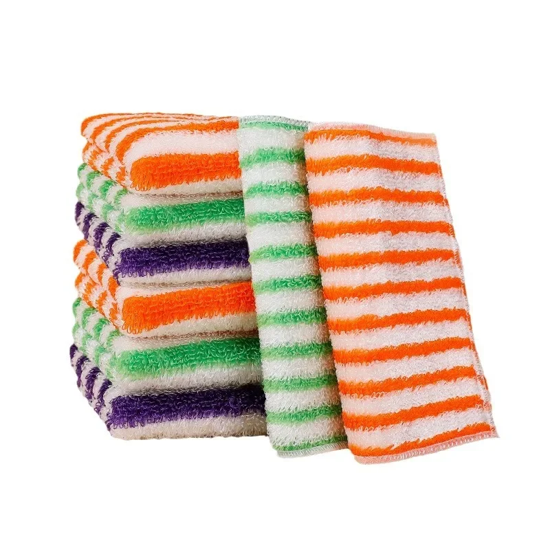 Двухслойная мочалка из бамбукового волокна утолщенная с сильным впитыванием