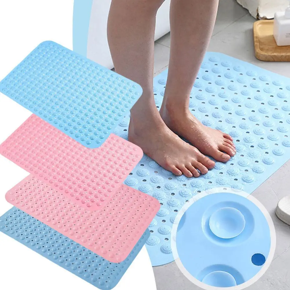

Soft Bath Mat Non Slip Shower Mat 45x77cm Anti Slip Bathmats Tub Mat Stable for Bathroom Floor Durable PVC Safety Material W0L8