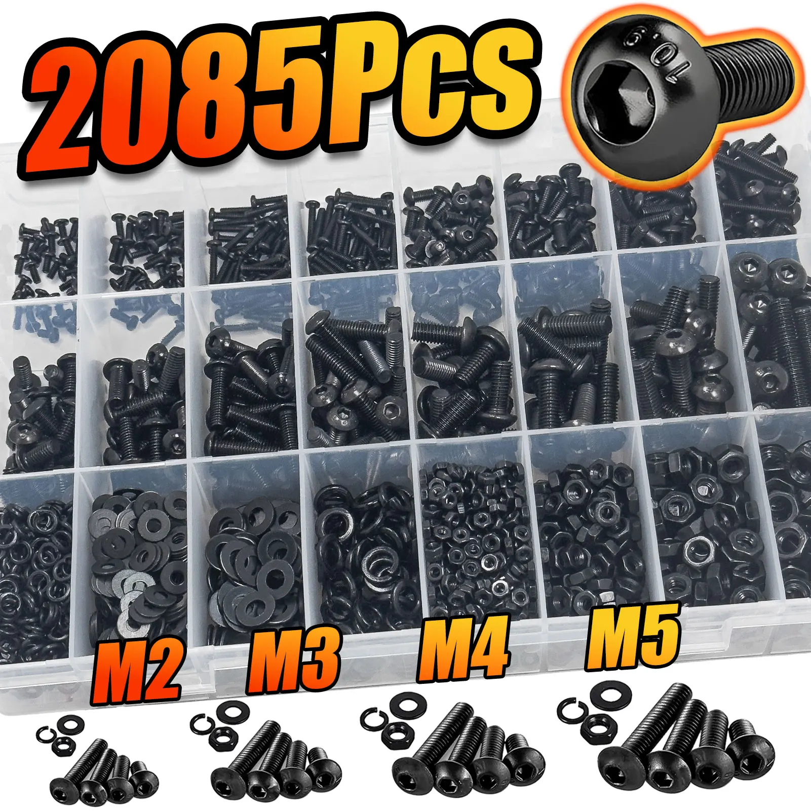 

Набор метрических винтов BOVILEVR 2085 шт.