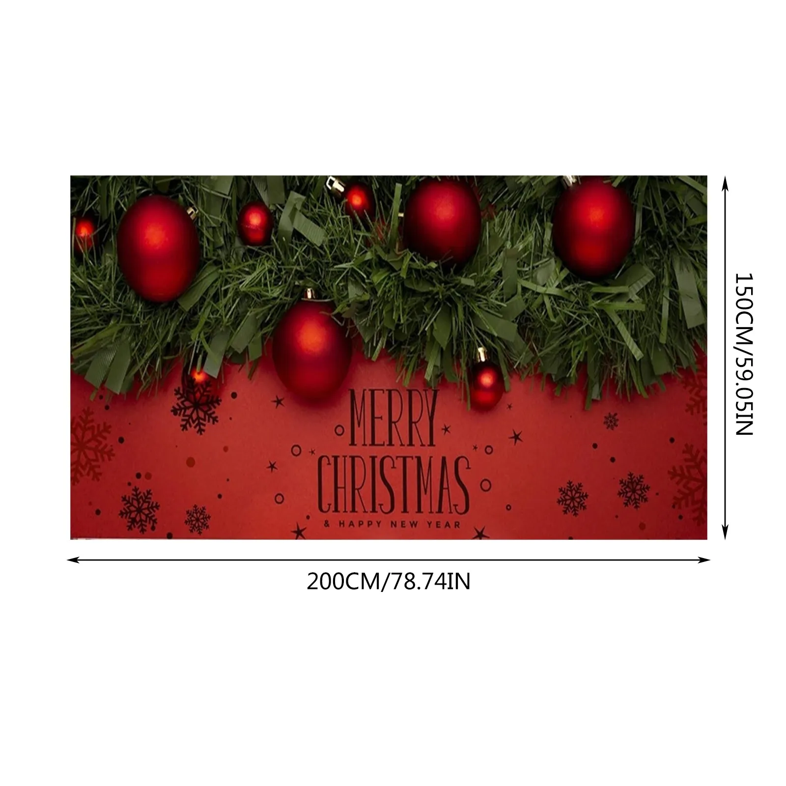 

Рождественский праздничный баннер, подвесная ткань для гаражных дверей, наружный большой чехол для двери, украшение