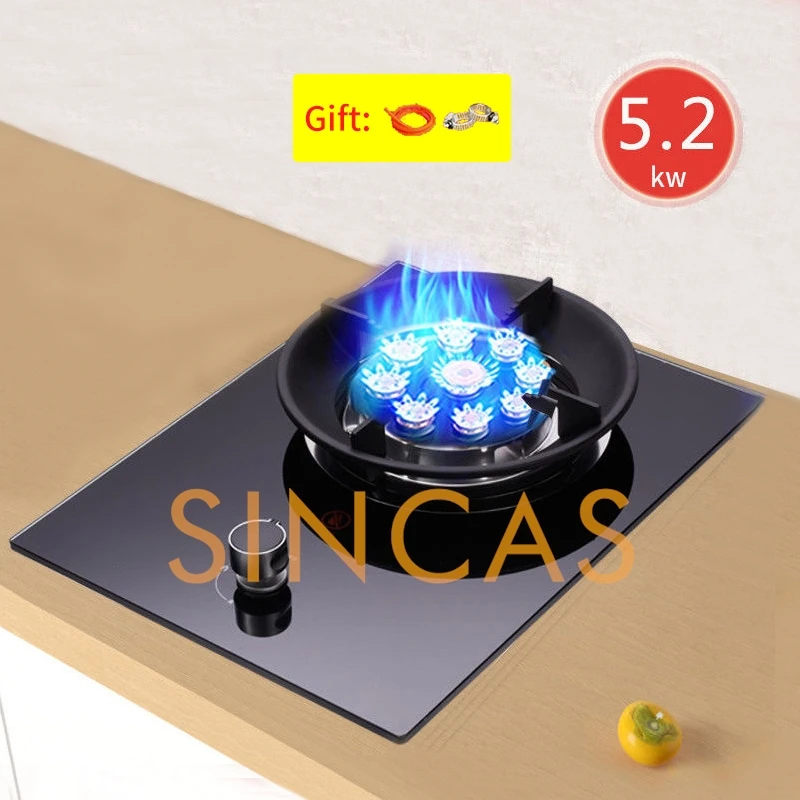 

1 кухонная плита с горелкой домашняя энергосберегающая газовая плита, одиночная Бытовая Встроенная настольная газовая плита с природным газом