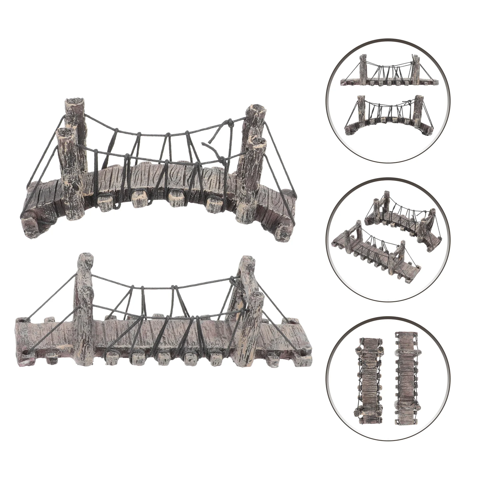 

Bridge Garden Mini Decor Miniature Landscape Micro Ornament Fairy Ornaments Figurines Aquarium Figurine Model Decorations Resin