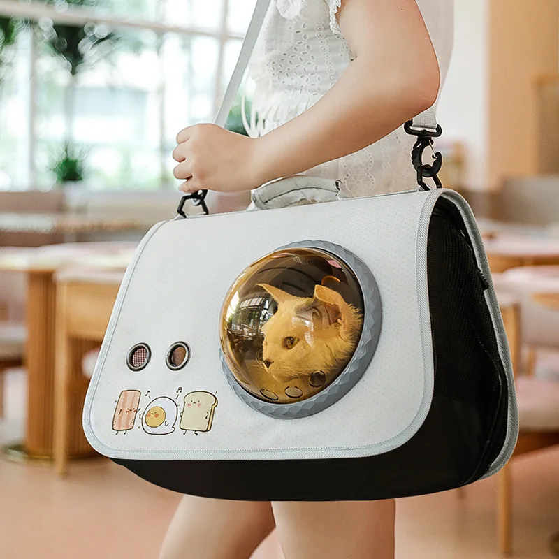 

Cat Supplies New Pet Cat Bag Portable Transparent Backpack Small Cat and Dog Capsule Pet Case Carrier Pet Carrier Travel Bags