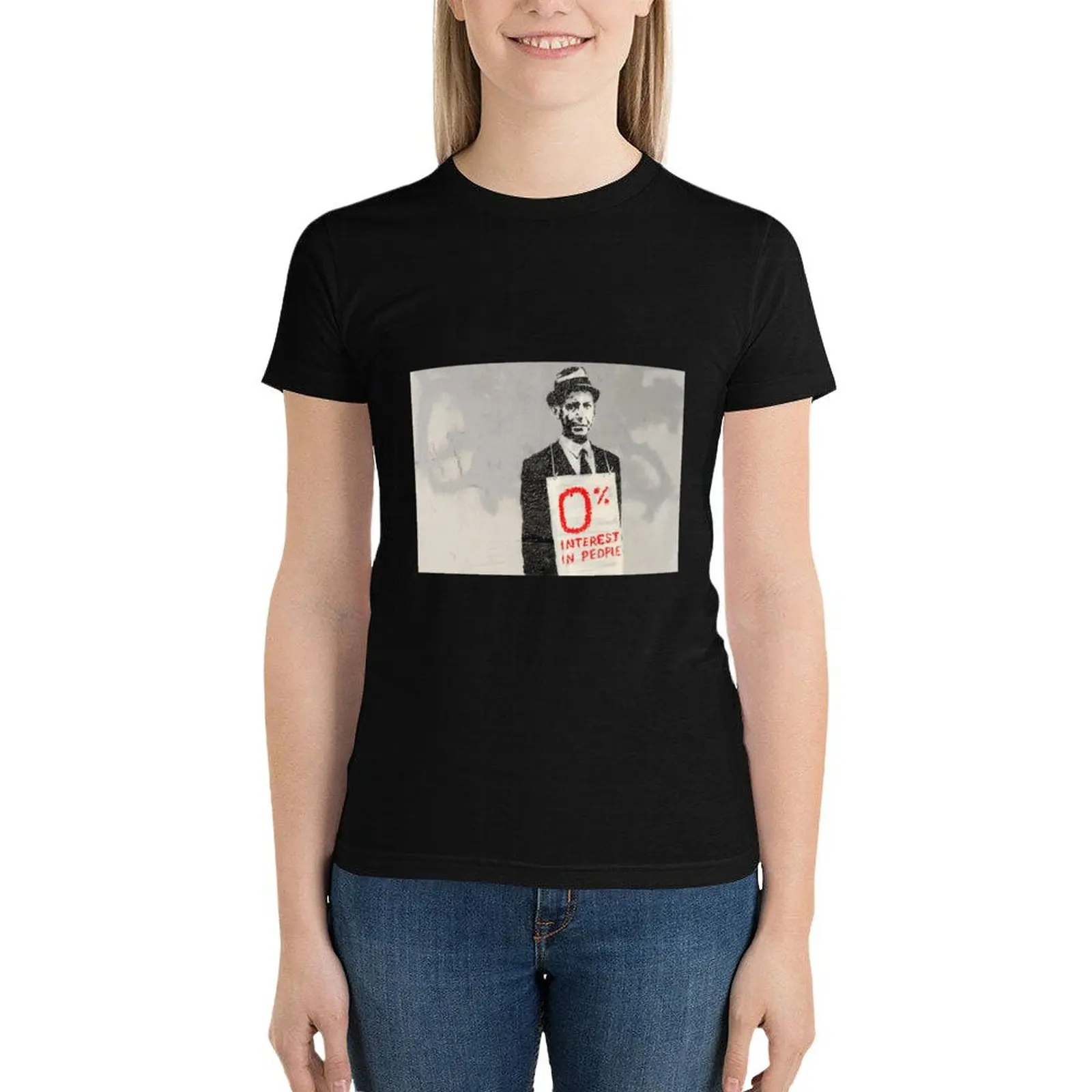 Bansky_0 % интересная футболка летний топ эстетическая одежда хлопковые футболки для