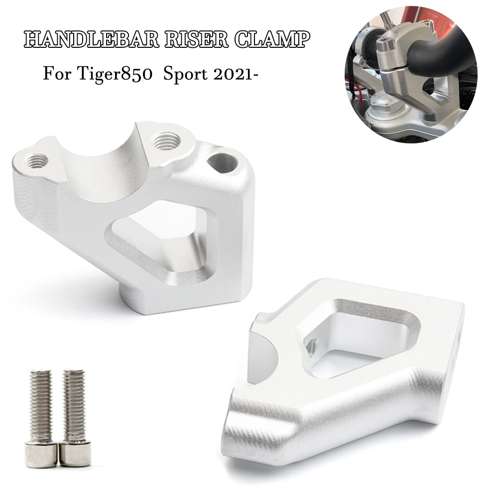 

Motorcycle NEW Handle Bar Riser Clamp Extend Handlebar Adapter Mount For For Tiger850 Tiger 850 For Tiger900 Tiger 900 RALLY PRO