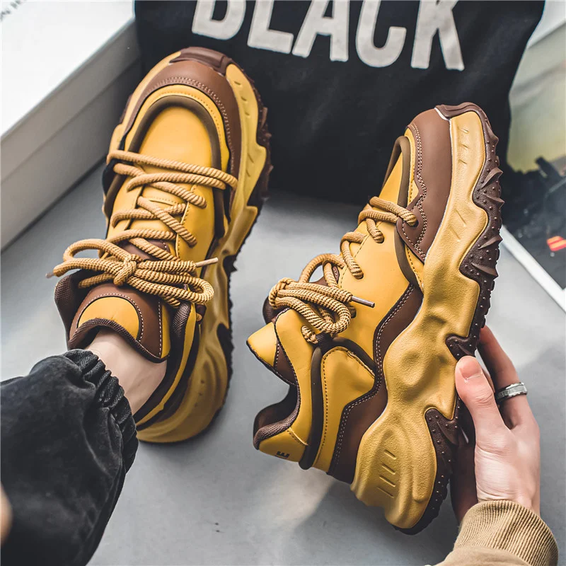 Кроссовки мужские на толстой подошве винтажные повседневные модная уличная