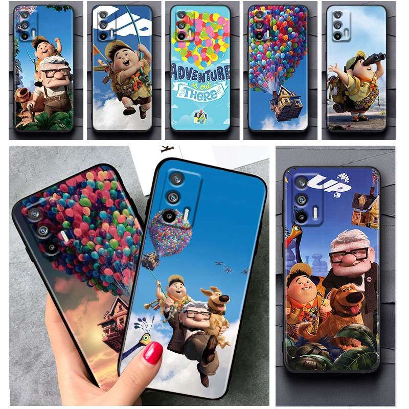 

Disney UP House Phone Case For OPPO Realme V11 X3 X50 Q5i GT GT2 Neo2 Neo3 C21Y C3 9 9i 8 8i 7i Pro Master Black