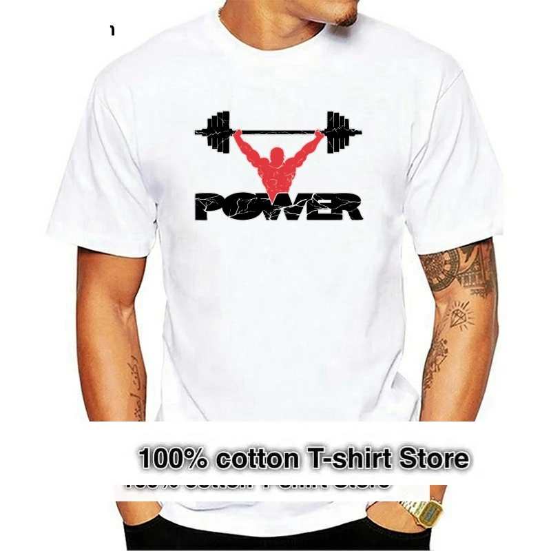 BUSHIEZD Power Deadlift Workout Gym Training Exercise Lifting Mens T-shirt