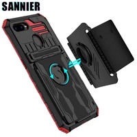 shockproof wristband phone case for oppo a95 a74 a54 a16 a15s a15 bracket protection cover for oppo a12 a11k a7 a5s f19 f9 cover