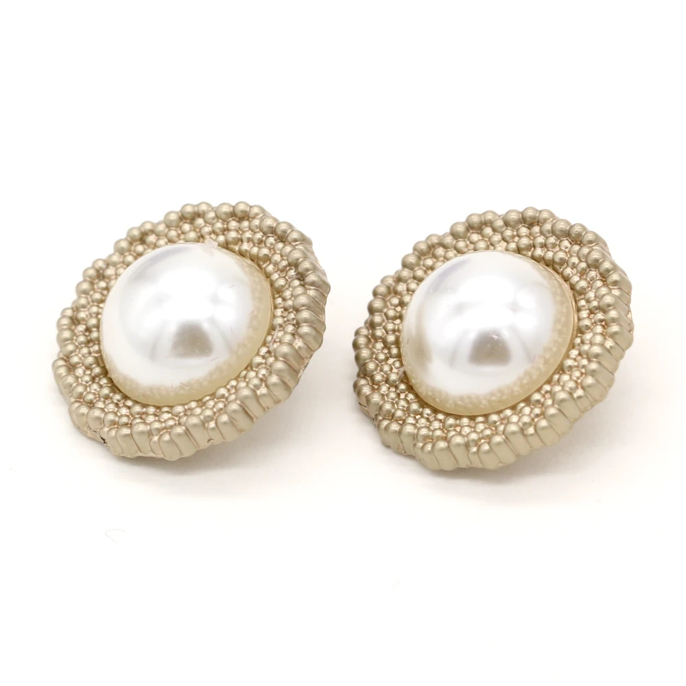 Большие металлические жемчужные пуговицы EQUBO 6 шт. 20/25/30 мм для женского пальто