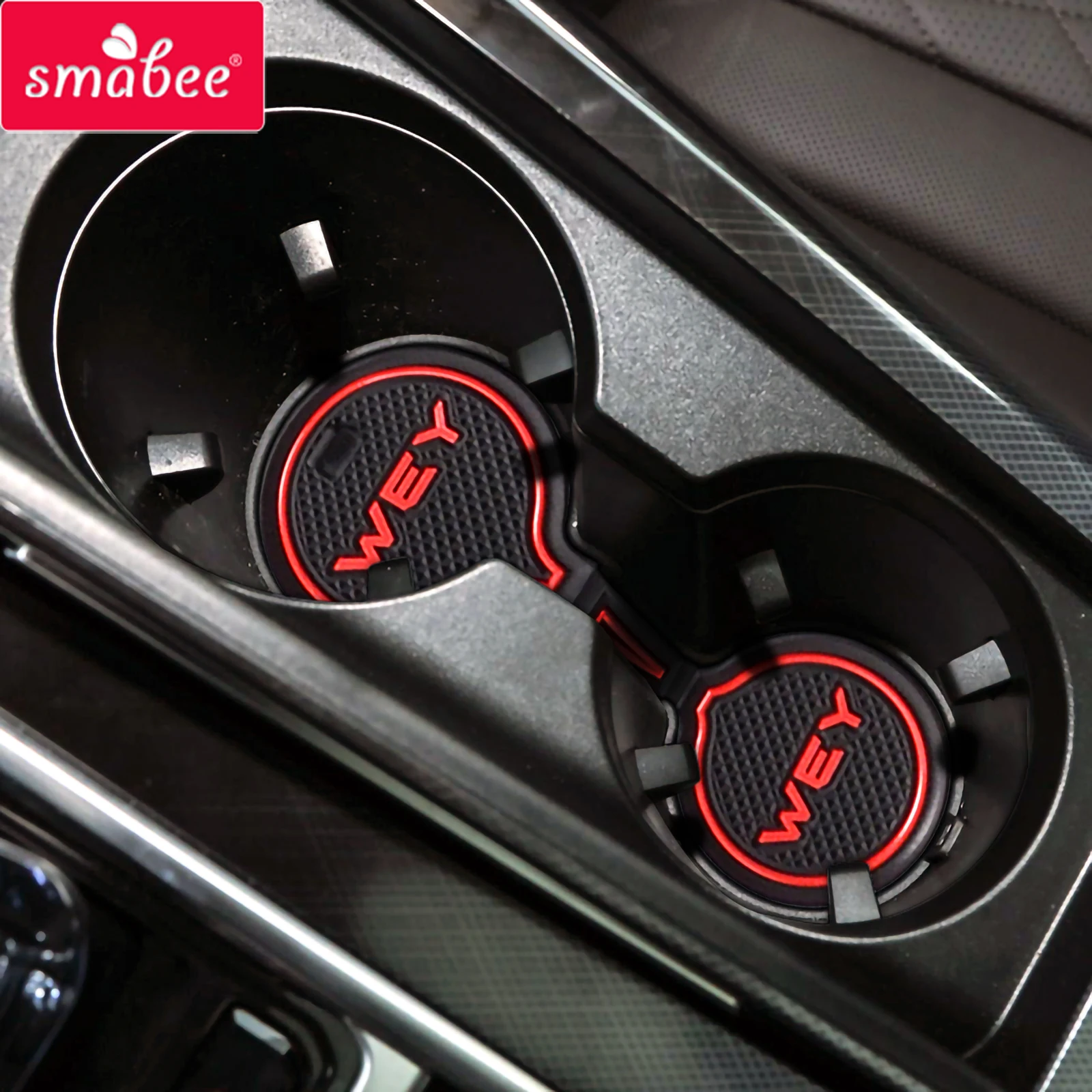 

Smabee Car Gate Slot Mat for WEY Coffee 01 Anti-Slip Door Groove Pad Interior Accessories Cup Holder Non-Slip Rubber Coaster