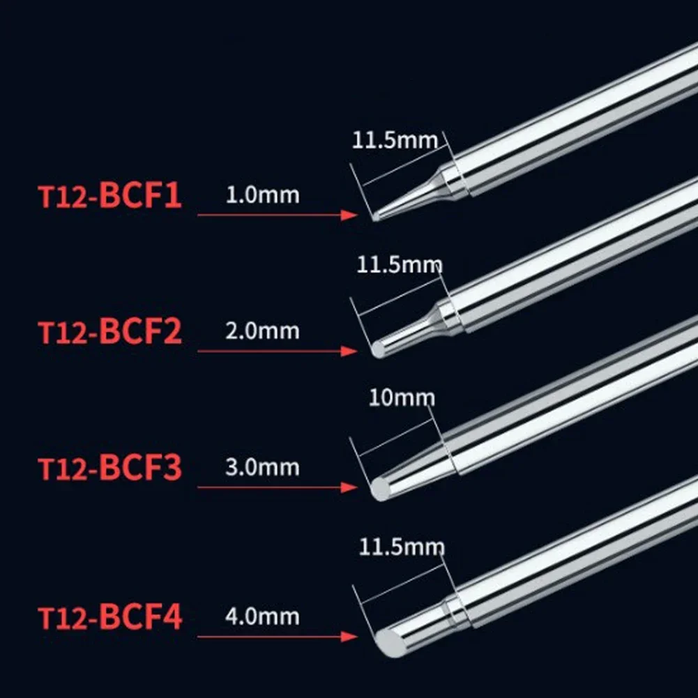 Металлический наконечник паяльника T12 BCF1 подходит для различных ручек и станций
