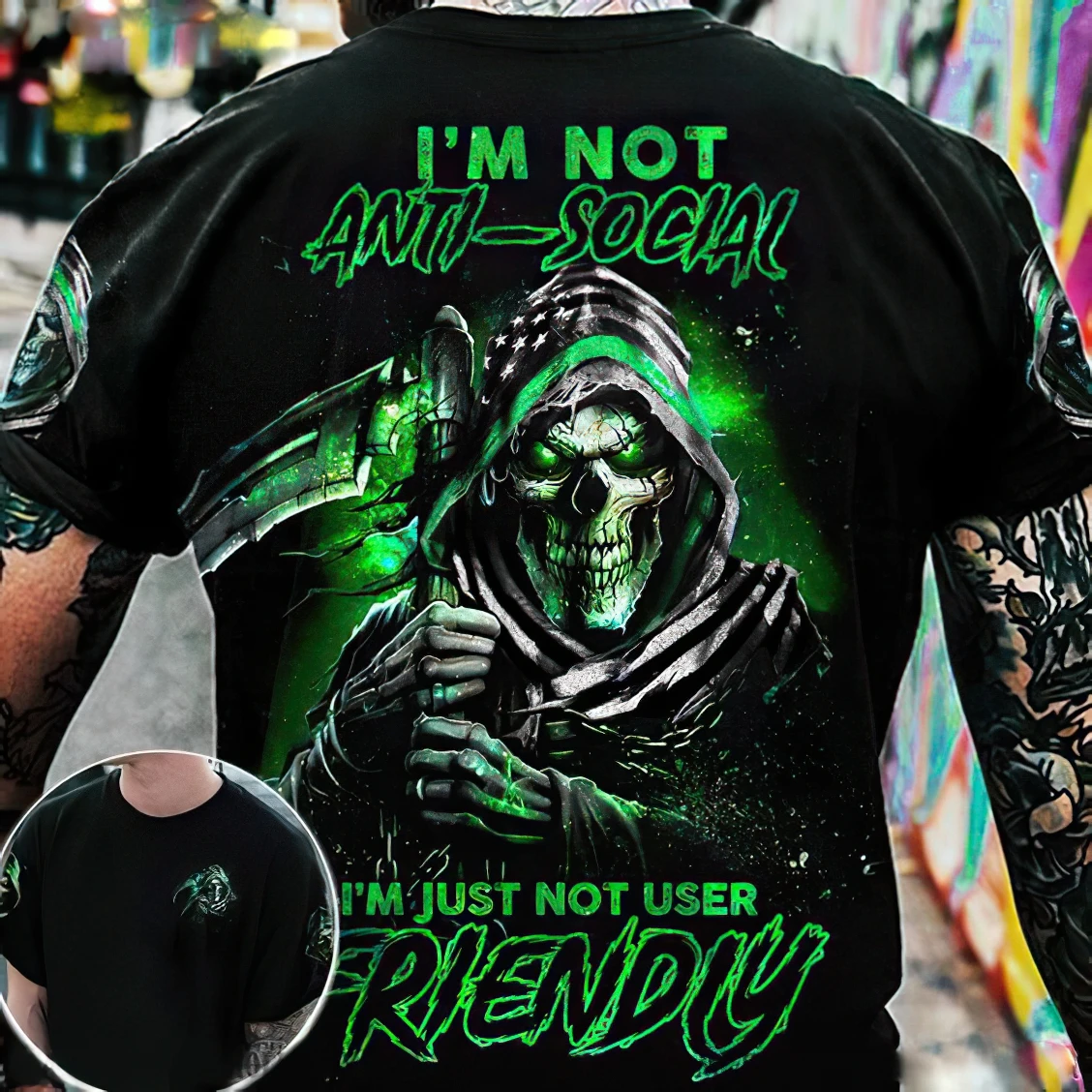 

Men's T-Shirts 3D Vintage Skull Print Summer Casual O Neck Short Sleeve Tees Tops Street HipHop Style Fashion Oversized Clothing