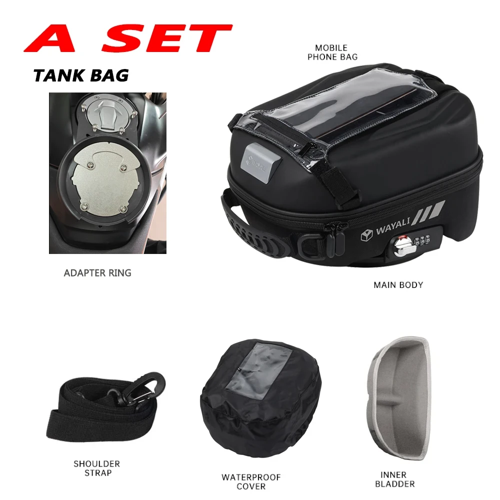 

Мотоциклетная сумка для топливного бака для TRIUMPH Tiger 660 Sport Tiger660 2021-2024, аксессуары, водонепроницаемый багаж, гоночный рюкзак с баком