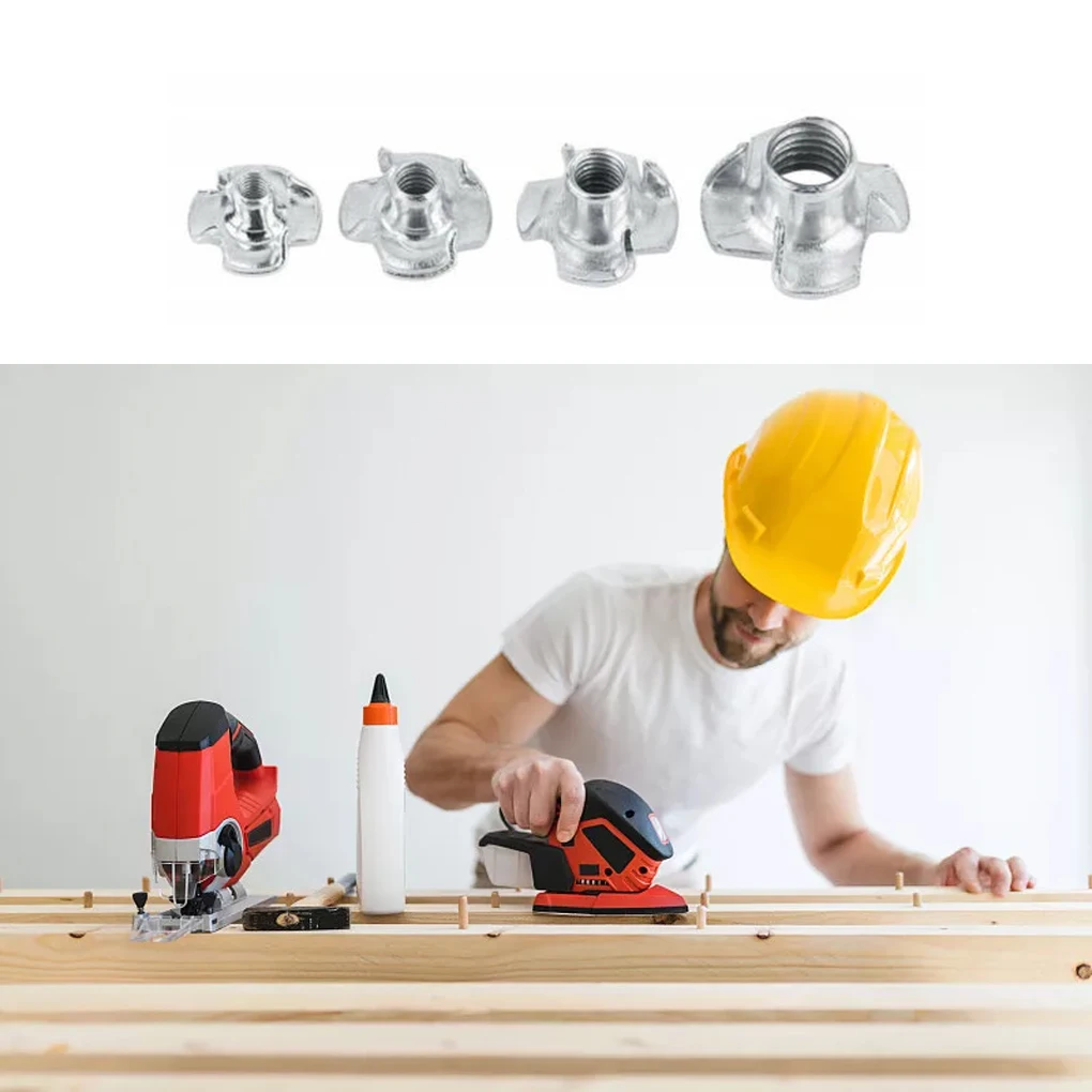 

150 Nut Four Claws Nuts Rustproof T-nut Blind Rivet