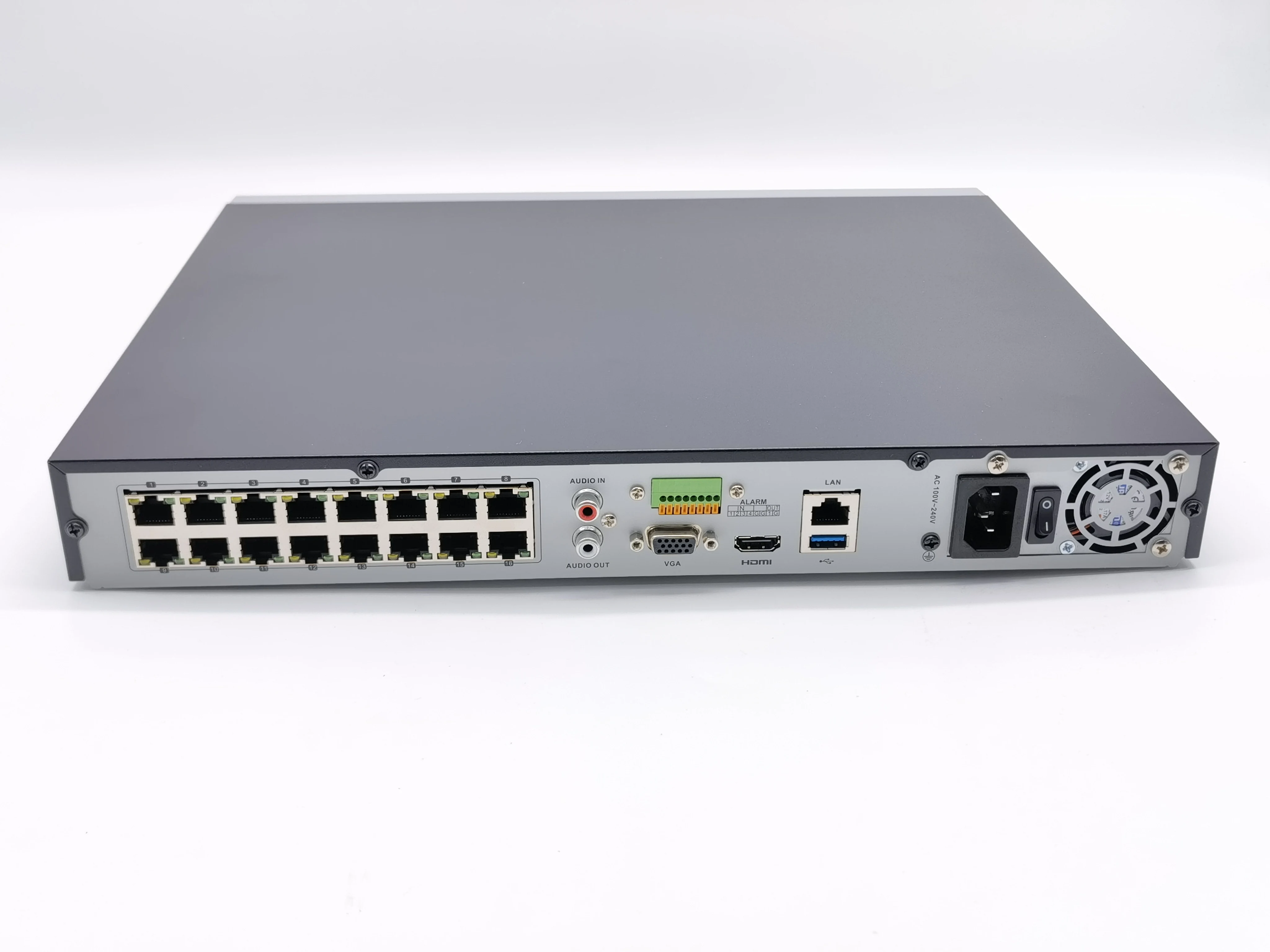 

DS-7616NI-K2/16P HK original 16 channel POE NVR 4K H.265 with 16 PoE Ports 1U 2 HDDs for continuous video recording