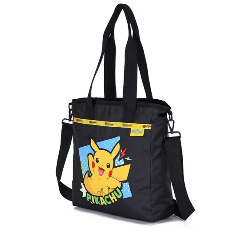 

Lesportsac Shoulder Bag Pokemon Kawaii Pikachu Tote Bag 3836 37*9*32 Cm High Quality Holiday Birthday Gift
