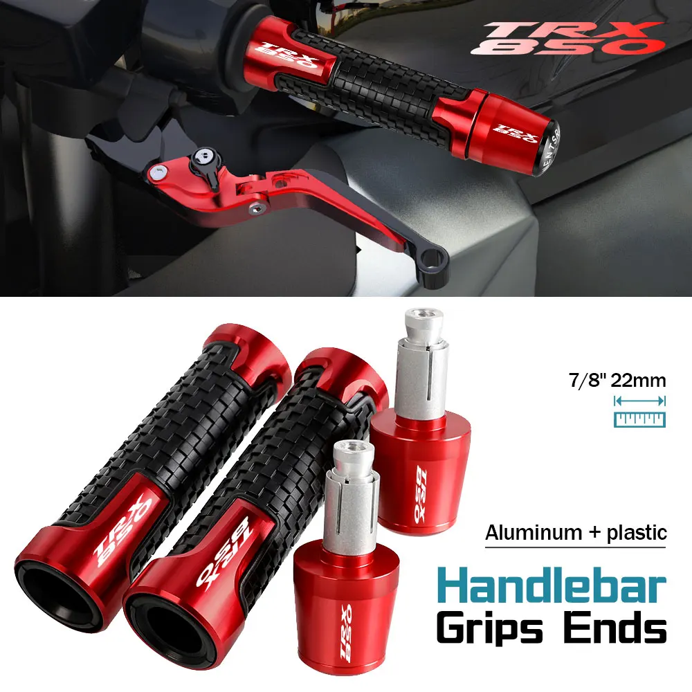 

7/8'' 22mm Motorcycle Handle Grips Handlebar Grip Ends Plug FOR YAMAHA TRX850 TRX-850 1996 1997 1998 1999 2000