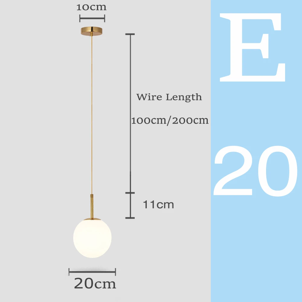 Светодиодный подвесной светильник в скандинавском стиле с стеклянным шариком G9, современный светильник для спальни, гостиной, столовой, декоративное освещение