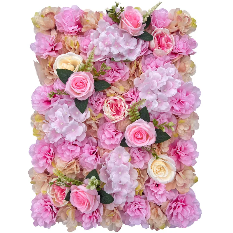 

Artificial Flowers Wall Panels 16 x 24" Romantic Silk Rose Flower Wall Silk Roses Flower Panels for Backdrop Wedding Wall Decor