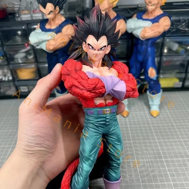 Фото Статуя Jt Dragon Ball Super Saiyan 4 Vegeta Goku Аниме Фигурка 31 см Коллекция моделей Brother Настольная игрушка в подарок на складе №1