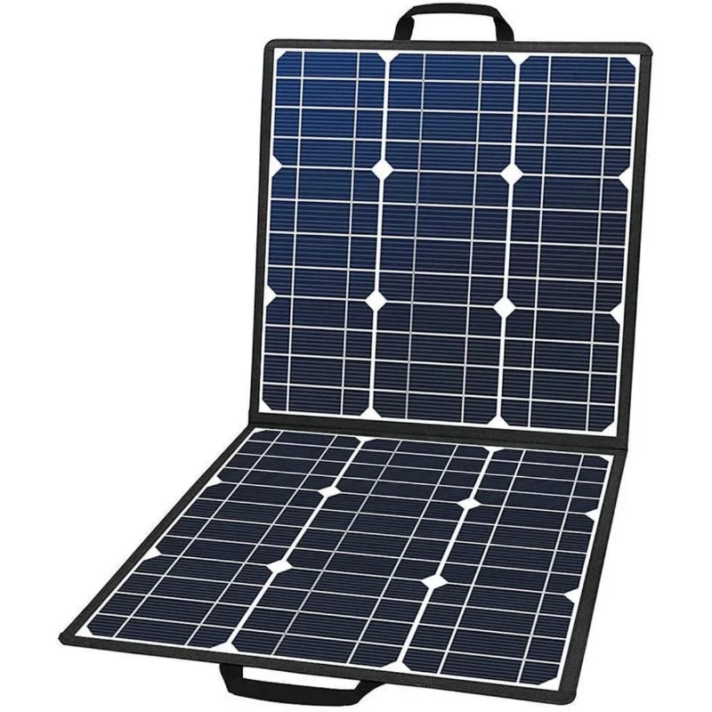 

100W 18V Portable Solar Panel\ Foldable Solar Charger with 5V USB 18V DC Output Compatible with Portable Generator\