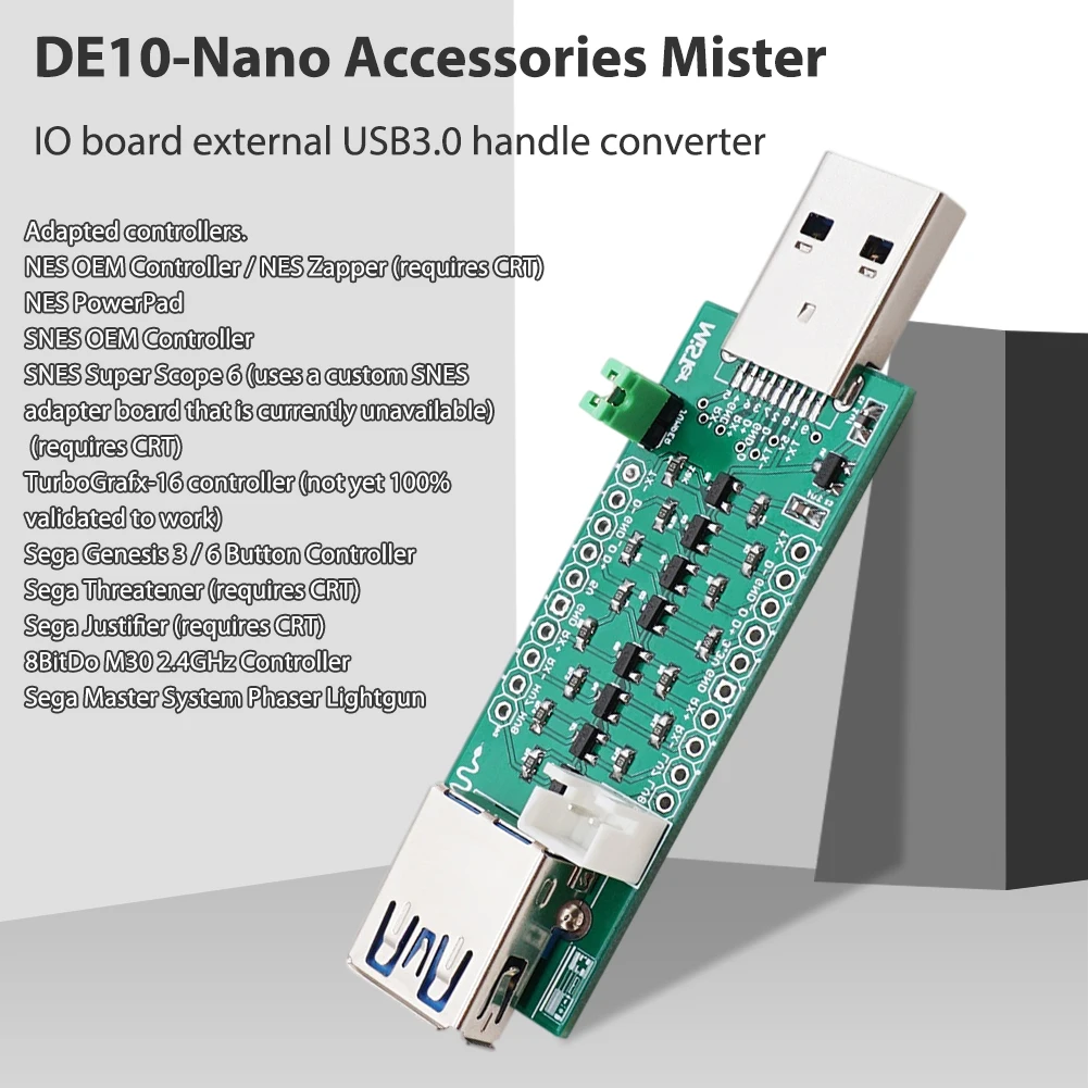 USB3.0 Контроллер конвертер SNAC адаптер мистер IO модуль макетная плата для NES Zapper/NS