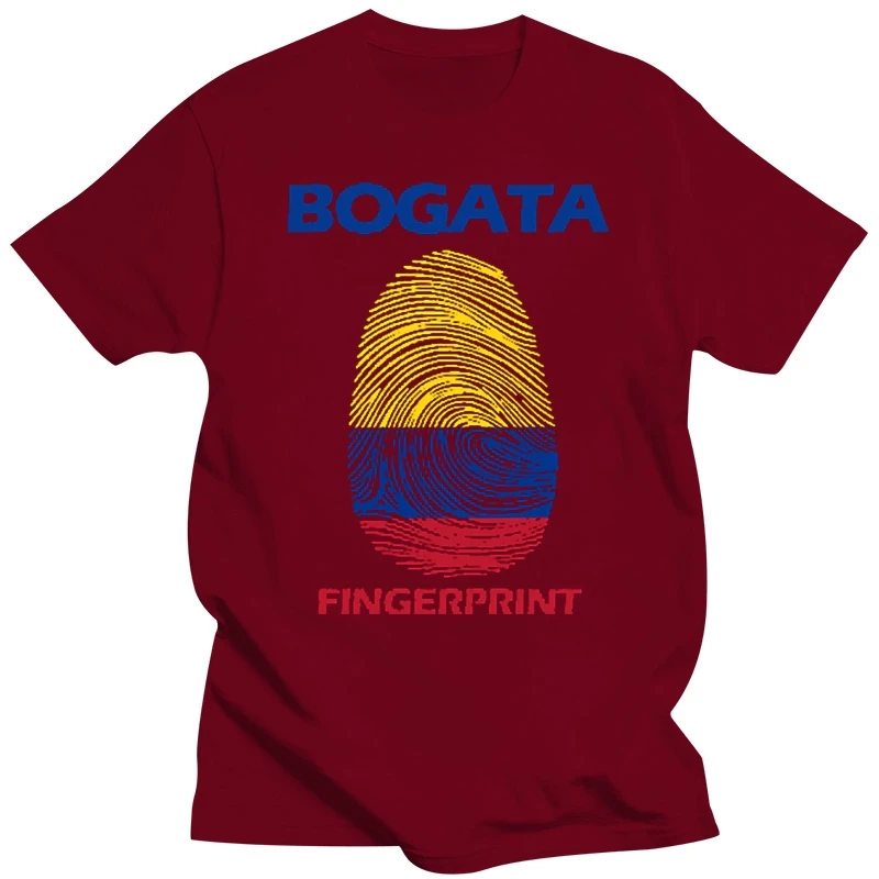 Funny Bogota, Colombia Fingerprint Shirt T Shirt Men Outfit Adult Tshirts Fitness Plus Size S-5xl images - 6