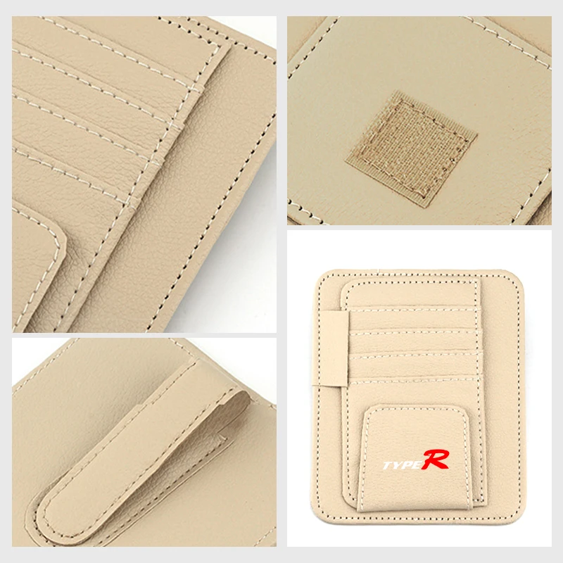 Автомобильный органайзер для солнцезащитных очков зажим хранения карт