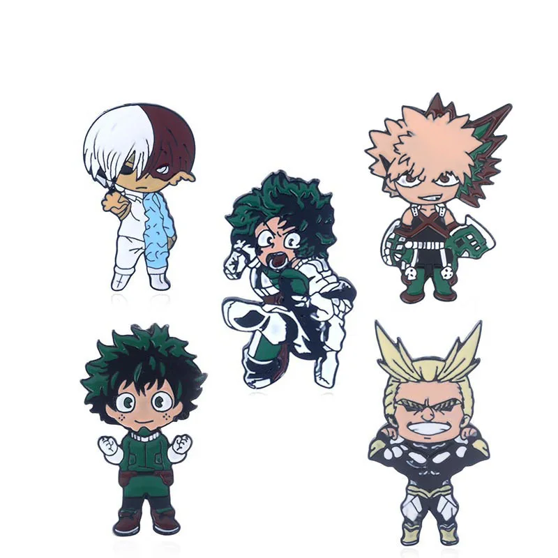 

Anime My Hero Academia Enamel Pins Cartoon Cosplay Brooches Lapel Badges Ornament Jewelry Gifts For Friend Wholesale