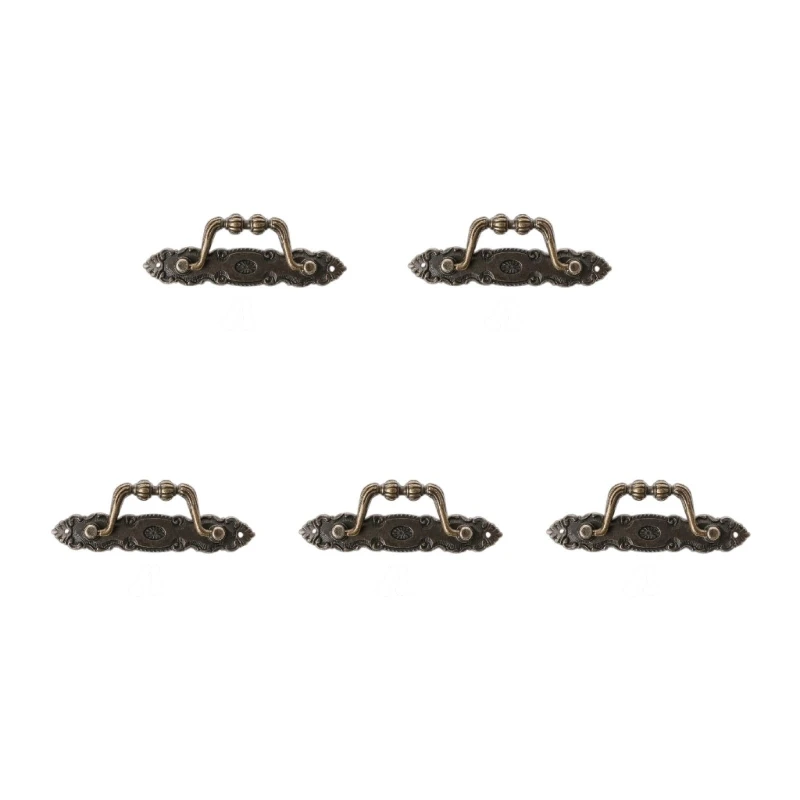 Антикварная ручка ящика шкафа бронзовая дверная комод винтажная KXRE