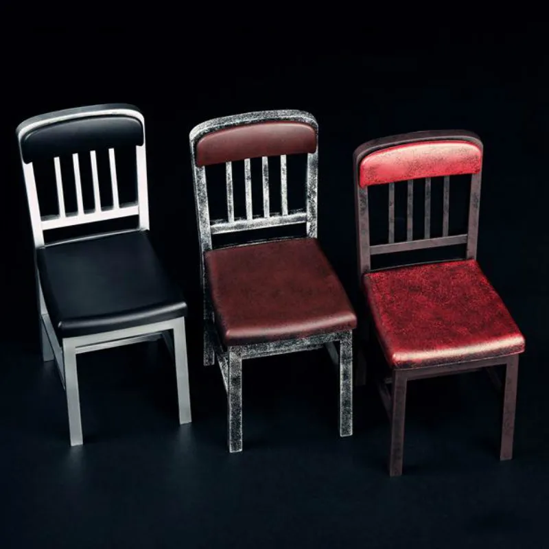 

1/6 Scale Plastic Metallic Color Chair Model for 12'' Action Figure Classic Furniture Toy Dolls Accessories Children Toys Gift