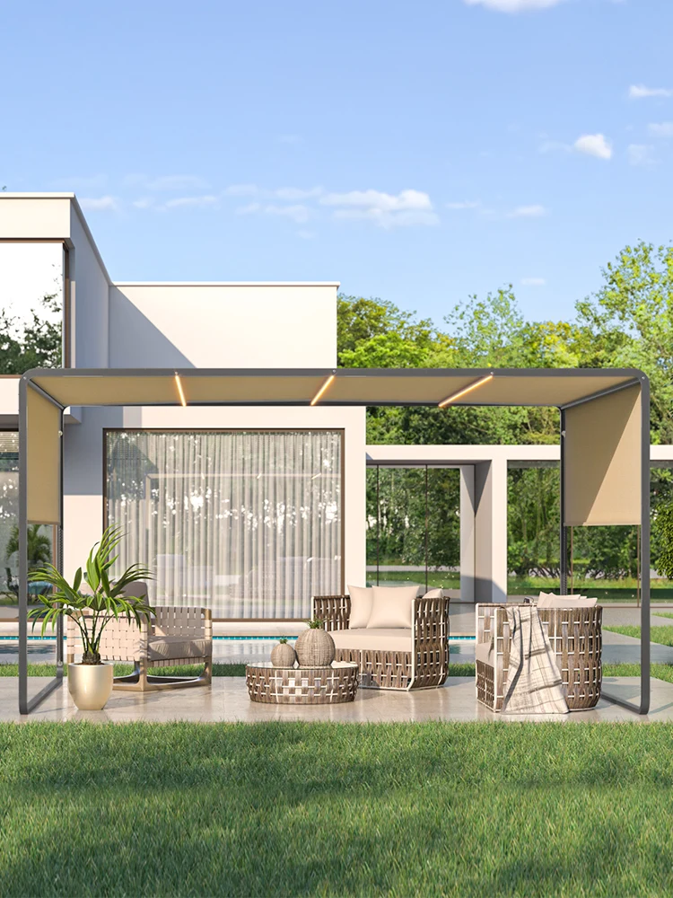 Уличный зонт для двора большой солнцезащитный УФ тент креативный дизайн палатка