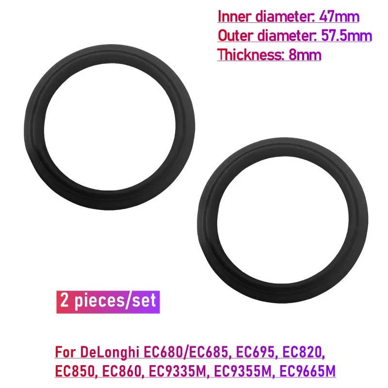 2 шт. силиконовые прокладки для Delonghi EC680 EC685 EC695 EC820 EC850 EC860 EC9335M EC9355M EC9665M