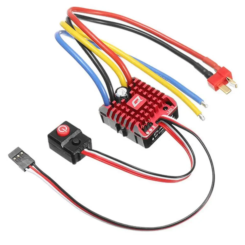 Фото VoltSHobbywing QuicRun WP Crawler Brushed 1080 80A Водонепроницаемый ESC-контроллер скорости с программируемой картой и BEC для радиоуправляемых автомобилей №3