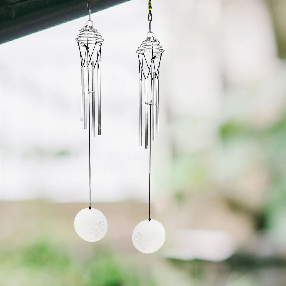

Outdoor Spring Bearing Rotating Metal Tube Wind Chime Pendant Room Balcony Creative Home Background Wall DIY Hanging Ornament