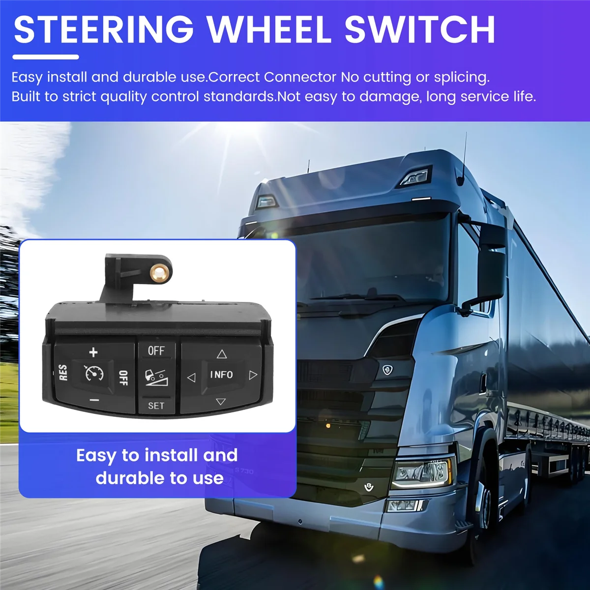 1486287 1486287S51 Steering Wheel Multi-Control Switch Knobs for SCANIA P G R T F K N Series