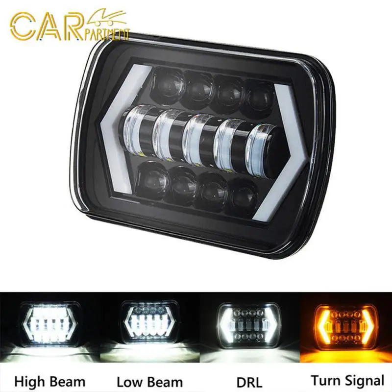 

Universal Led Projector Headlight High Quality Waterproof Hi-lo Beam Halo Drl Super Bright Car Light Accessories