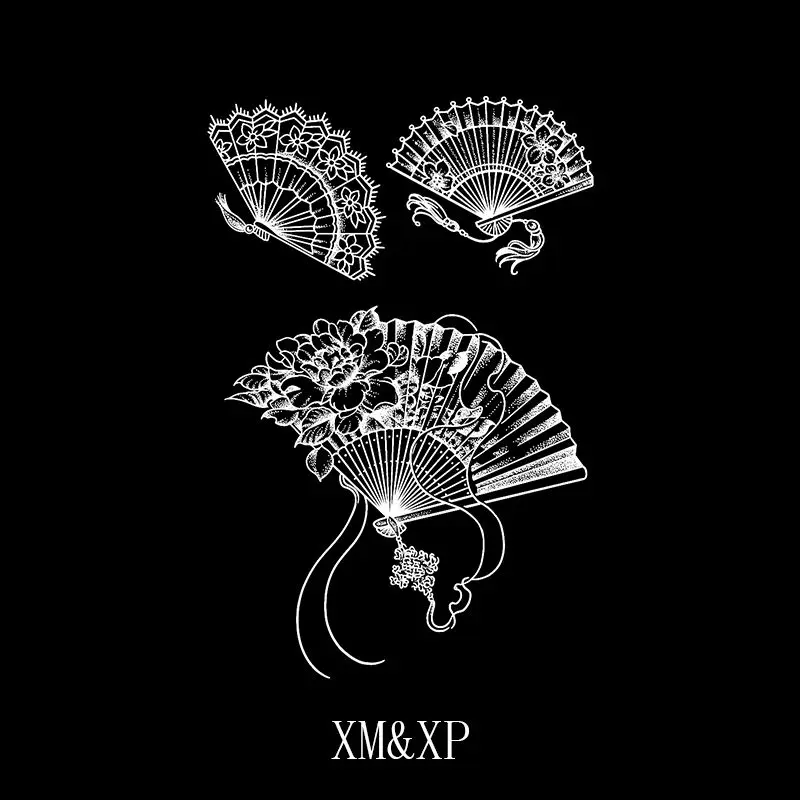 

Временные татуировки Geisha с фанатами цветов, водостойкие наклейки для татуировок, привлекательные праздничные милые художественные татуировки, наклейки для татуировок