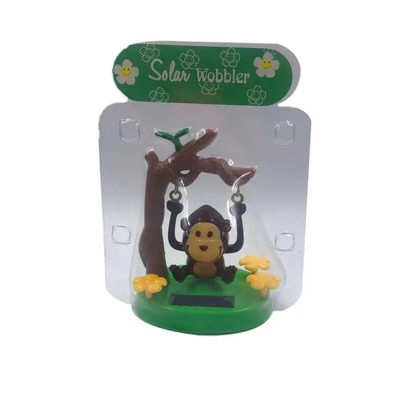 

1PC Solar Powered Dancing Animal Swinging Animated Monkey Toy Car Decor Kids Toys Gift Car Decoration