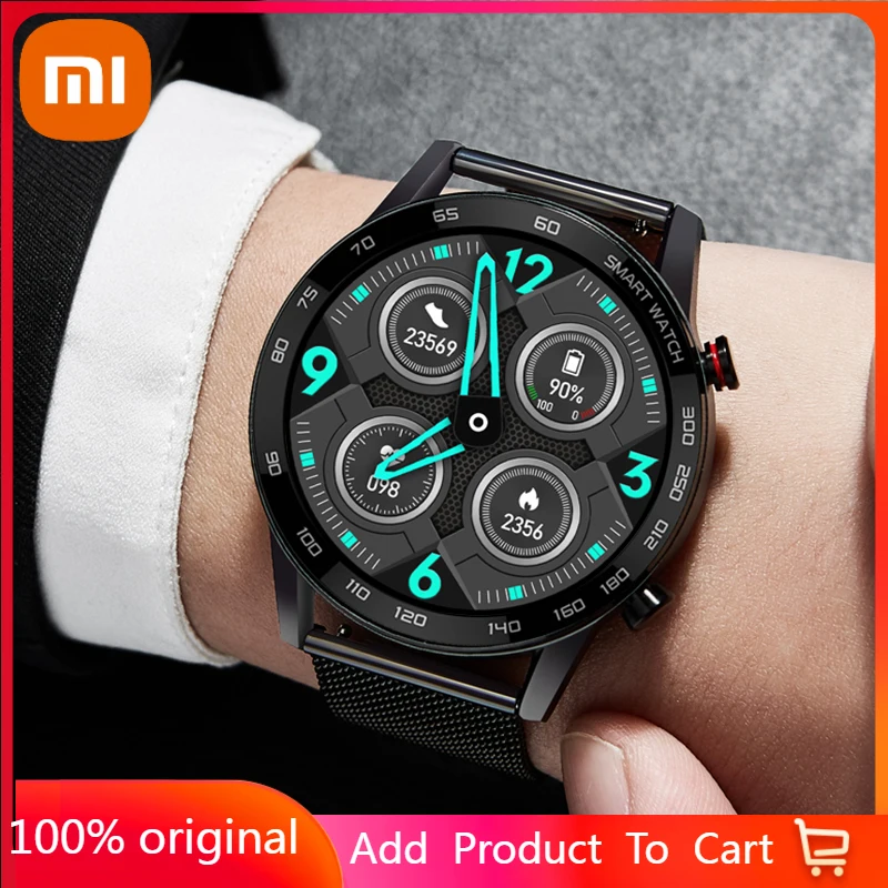 

Смарт-часы Xiaomi Reloj мужские с функцией измерения ЭКГ, ФПГ, 360*360