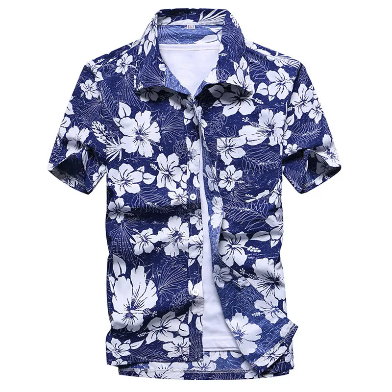 

Liseaven Men's Print Shirts Beach Short Sleeve Shirt men summer Shirts Tops