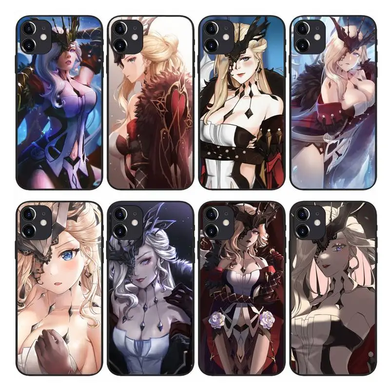 

Genshin Impact La Signora Phone Case fundas shell cover for Samsung Galaxy S21 A51 A50 A71 A52 A72 S20 A21S Note 20 10Lite Plus