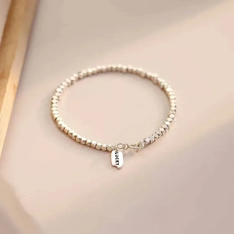 

Popular 925 Sterling Silver Geometric Bracelet Simple Style Bracelet Gifts for Women Free Shipping Exquisite Fashion Jewelry