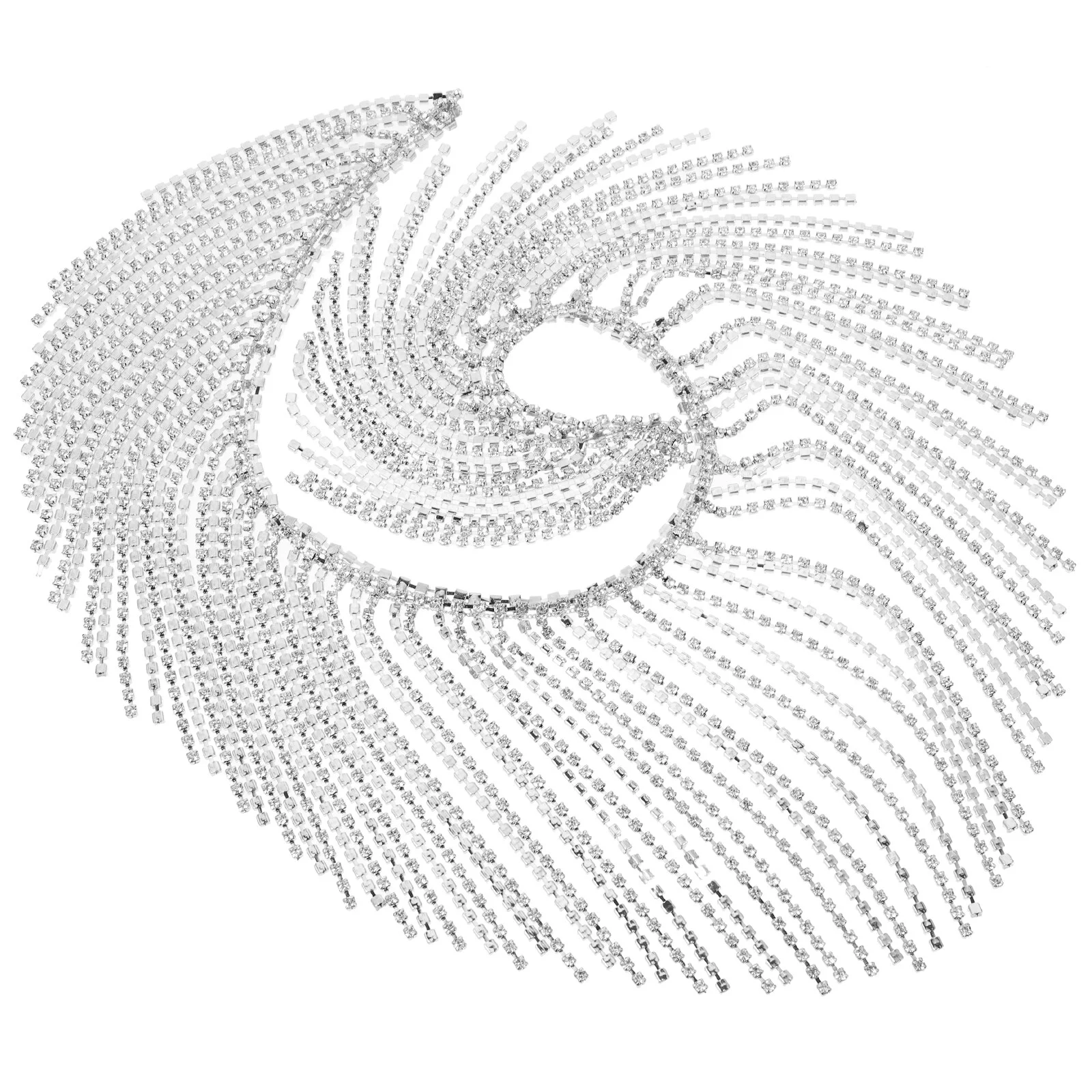 

Belt Rhinestone Claw Chain Clothes Fringe Trim Crystal Close Jewelry DIY Supplies