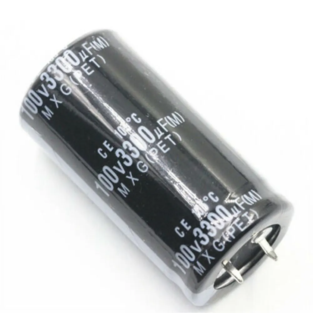 1pcs 3300uF 100V 3300MFD 100WV Aluminum Electrolytic Capacitor 25*45mm Radial