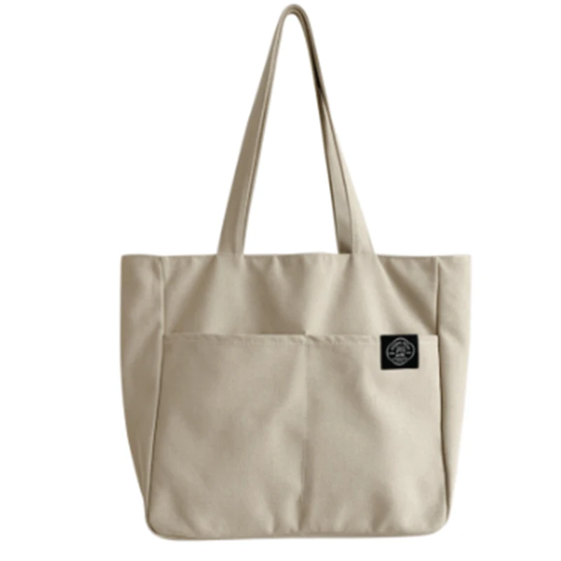 2022 Grocery Bag Canvas Bags Women's Bag Shoulder Bags Shopping Fashion Large-capacity Personality School Bags All-match Travel