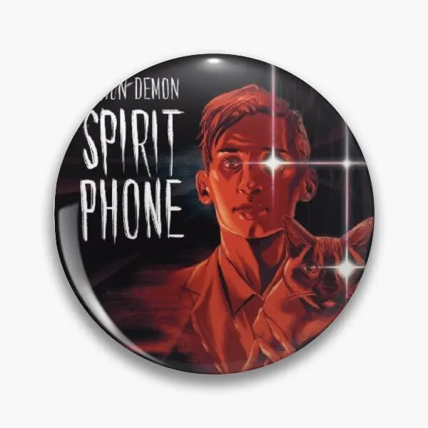 Заколка на лацкан с изображением лимона и демона