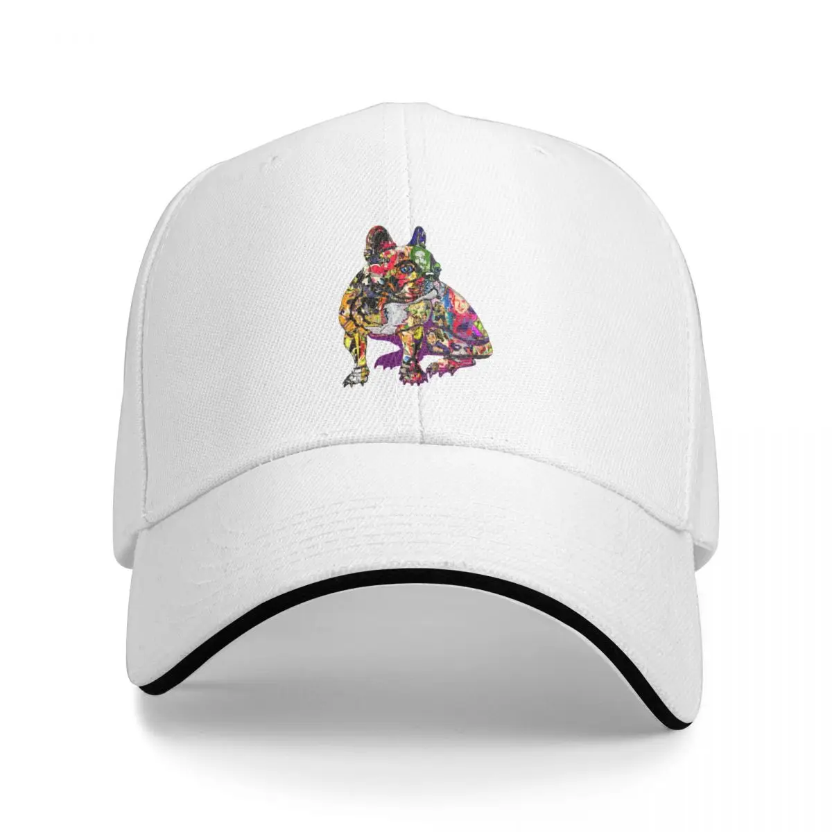 

New French bulldog in graffitiCap Baseball Cap baseball hat cap Hat female Men's